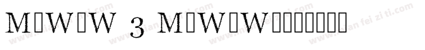 MoWoW 3 MoWoWo字体转换